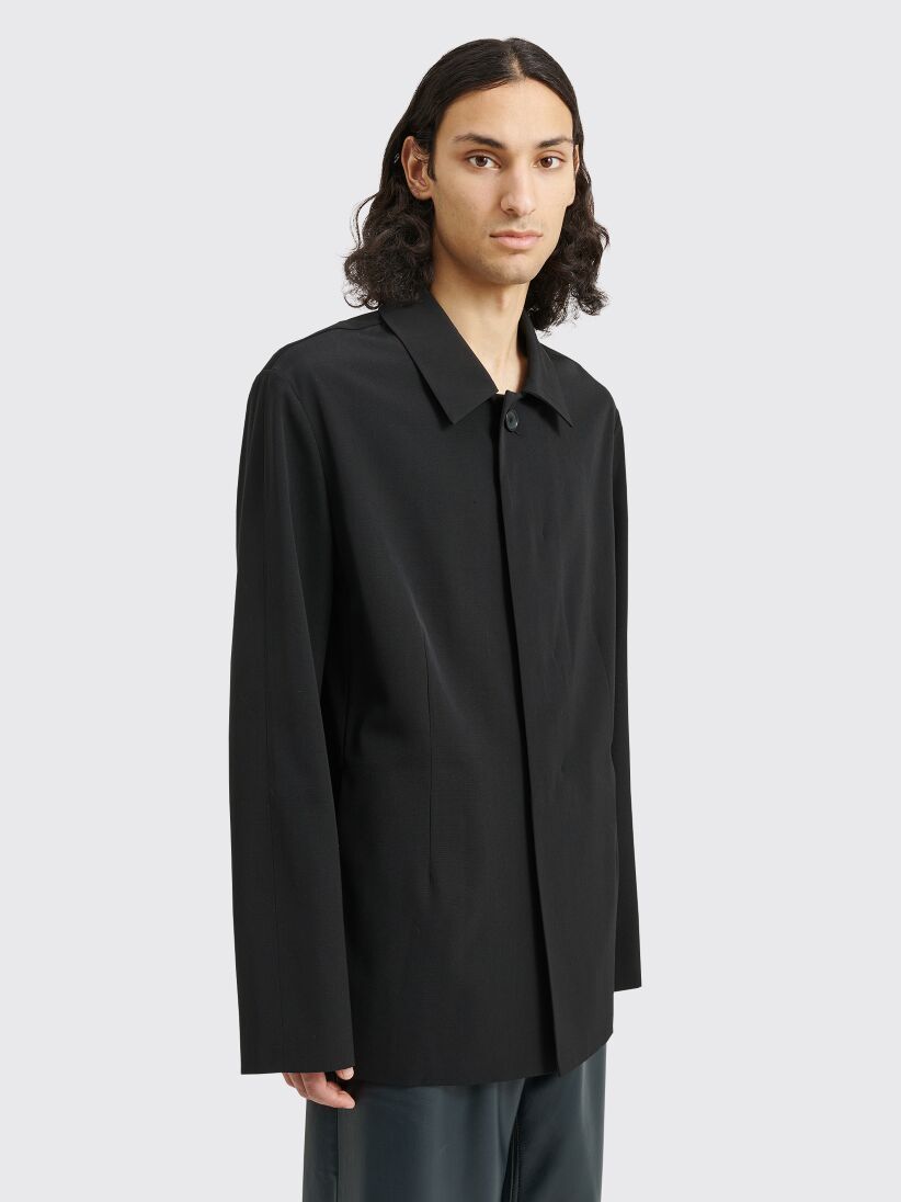 Acne Studios Logo Casual Jacket In Black