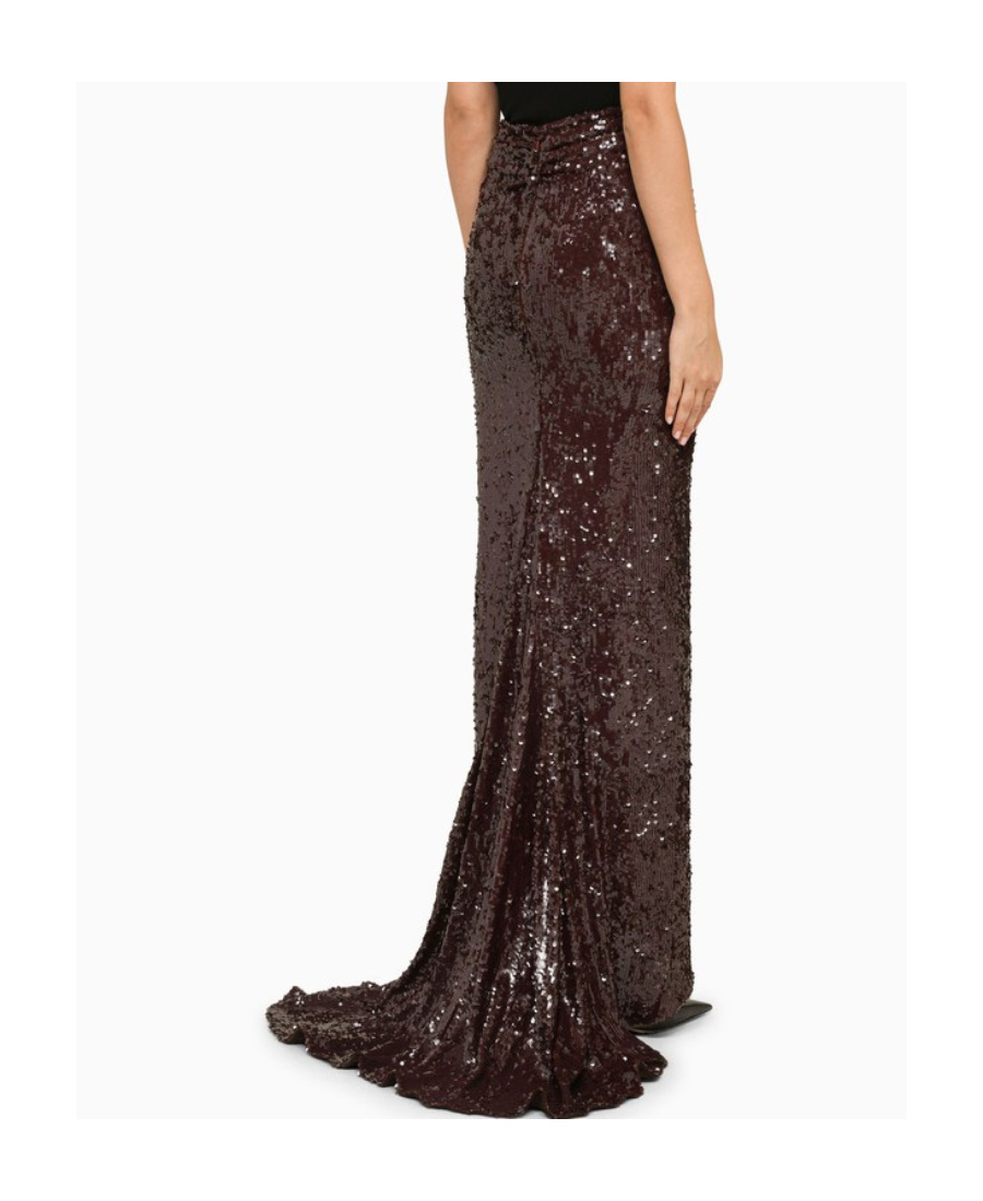 Shop Dries Van Noten Sequined Skirt In Black