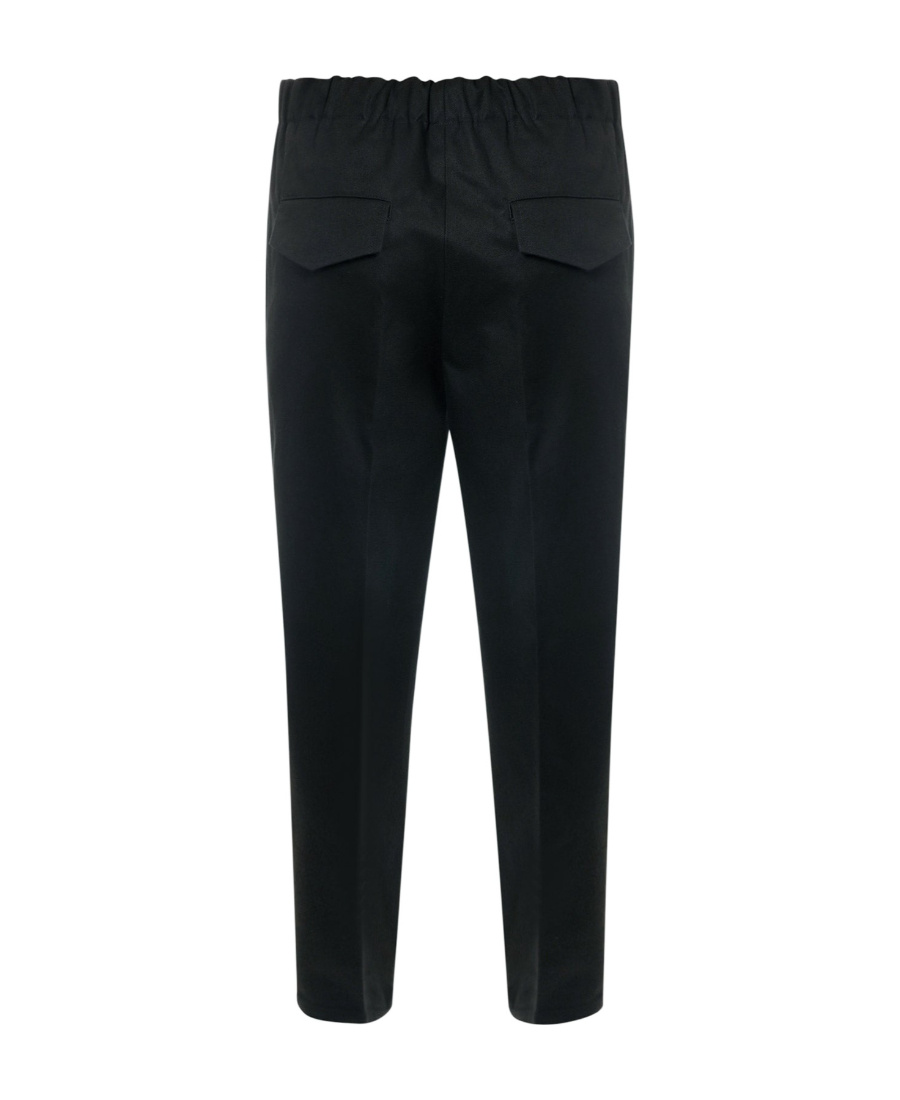 Jil Sander Straight-leg Pressed Crease Pants In Black