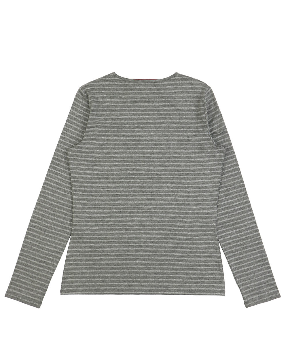Max Mara T-shirt With Round Neck And Long Sleeves In Gray