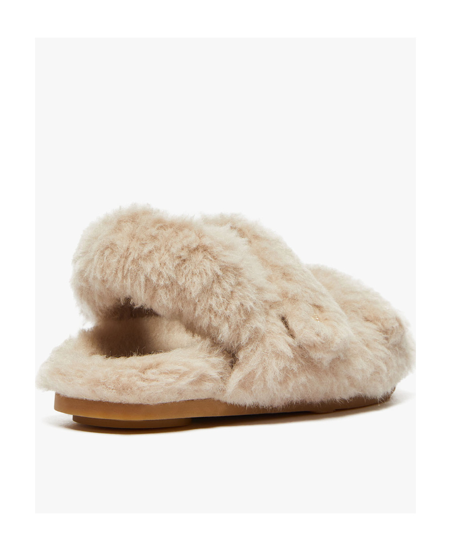 Max Mara Teddy Touch-strap Slippers In Nude