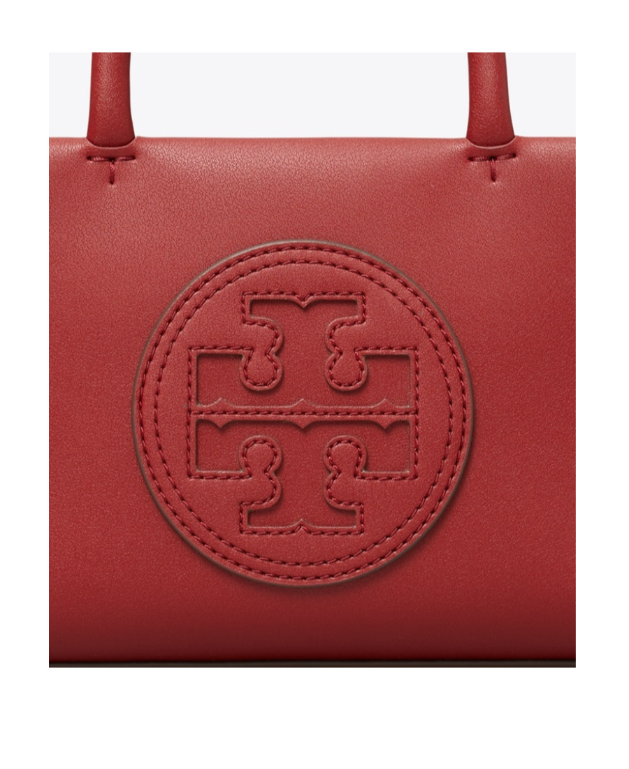 Tory Burch Ella Logo Patch Mini Tote Bag In Red