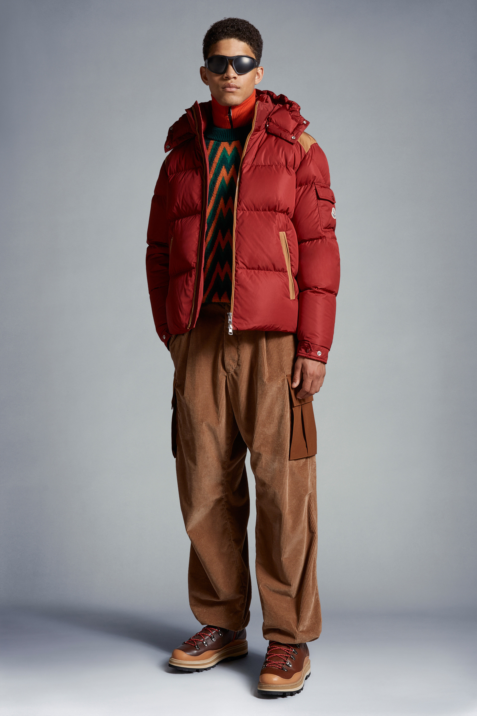 Moncler Kitinen Padded Jacket In Red