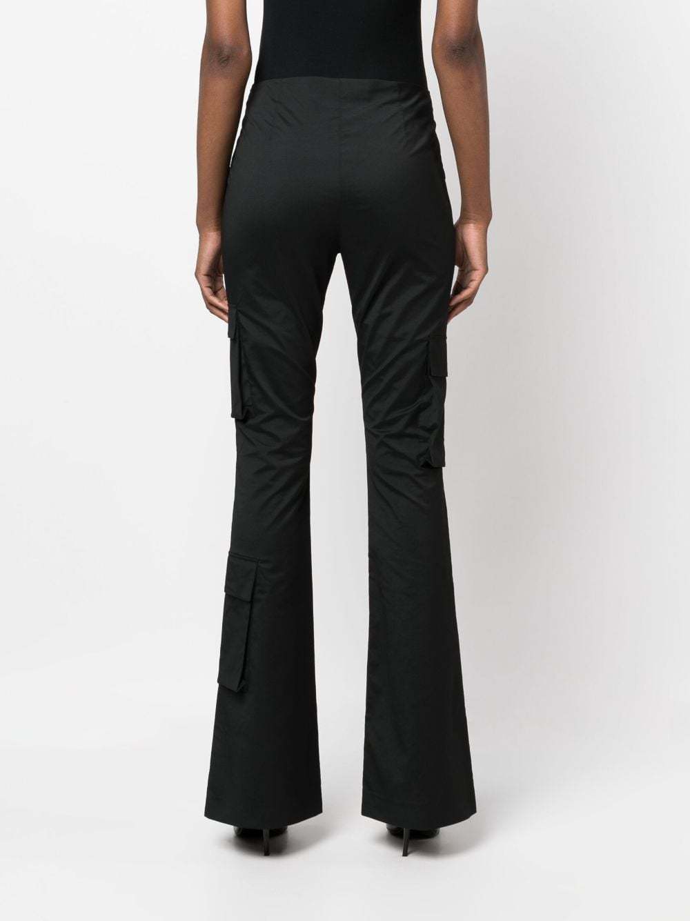 Philosophy Di Lorenzo Serafini Cargo-pocket Flared Trousers In Black