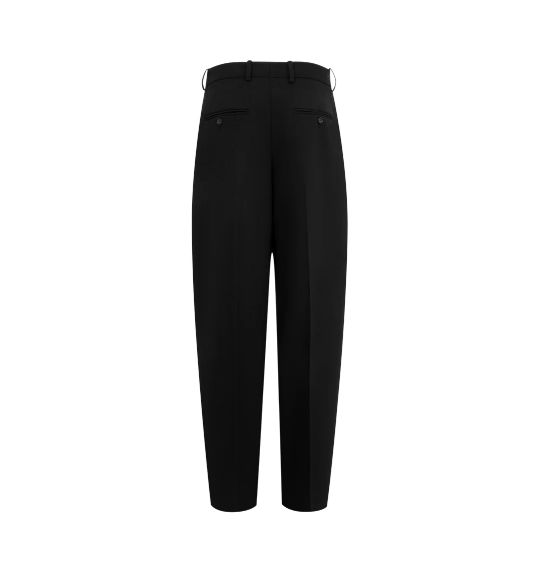 Totême Casual Pants With Belt Loops In Black