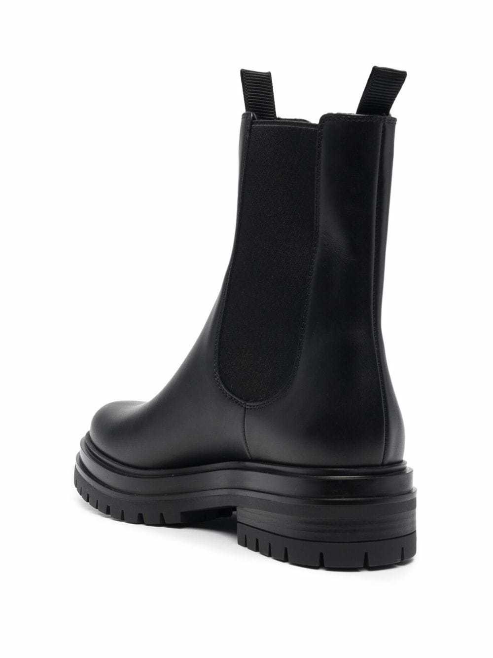 Gianvito Rossi Chester Leather Chelsea Boots In Black