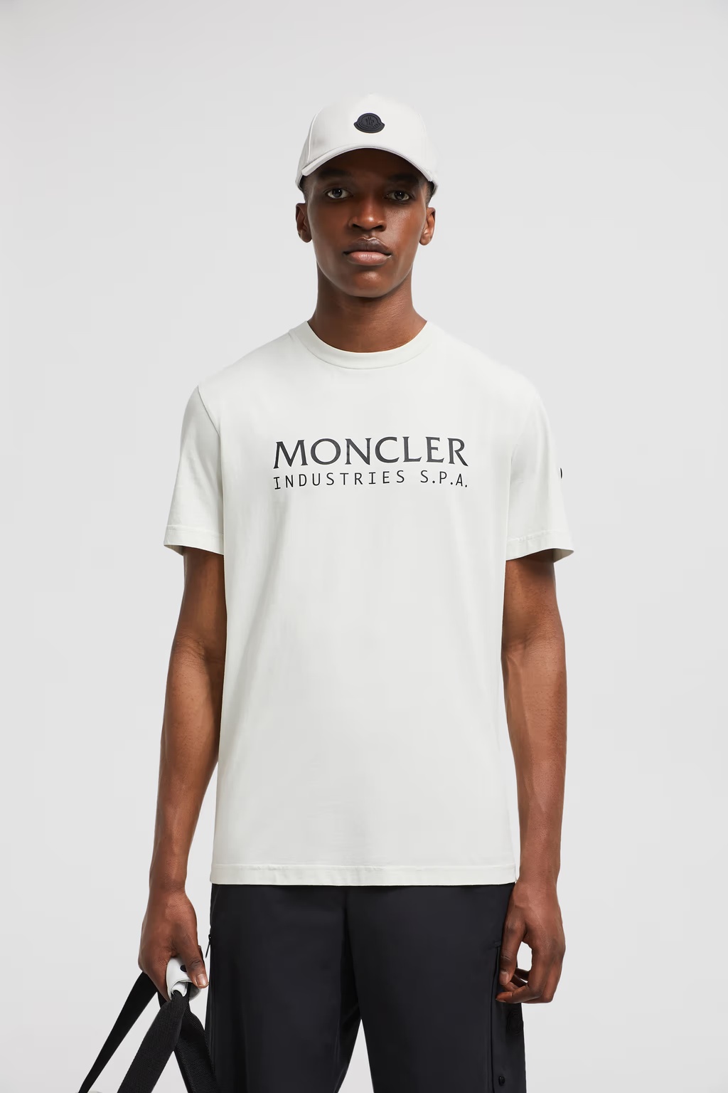 Moncler Logo-print Cotton T-shirt In Gray