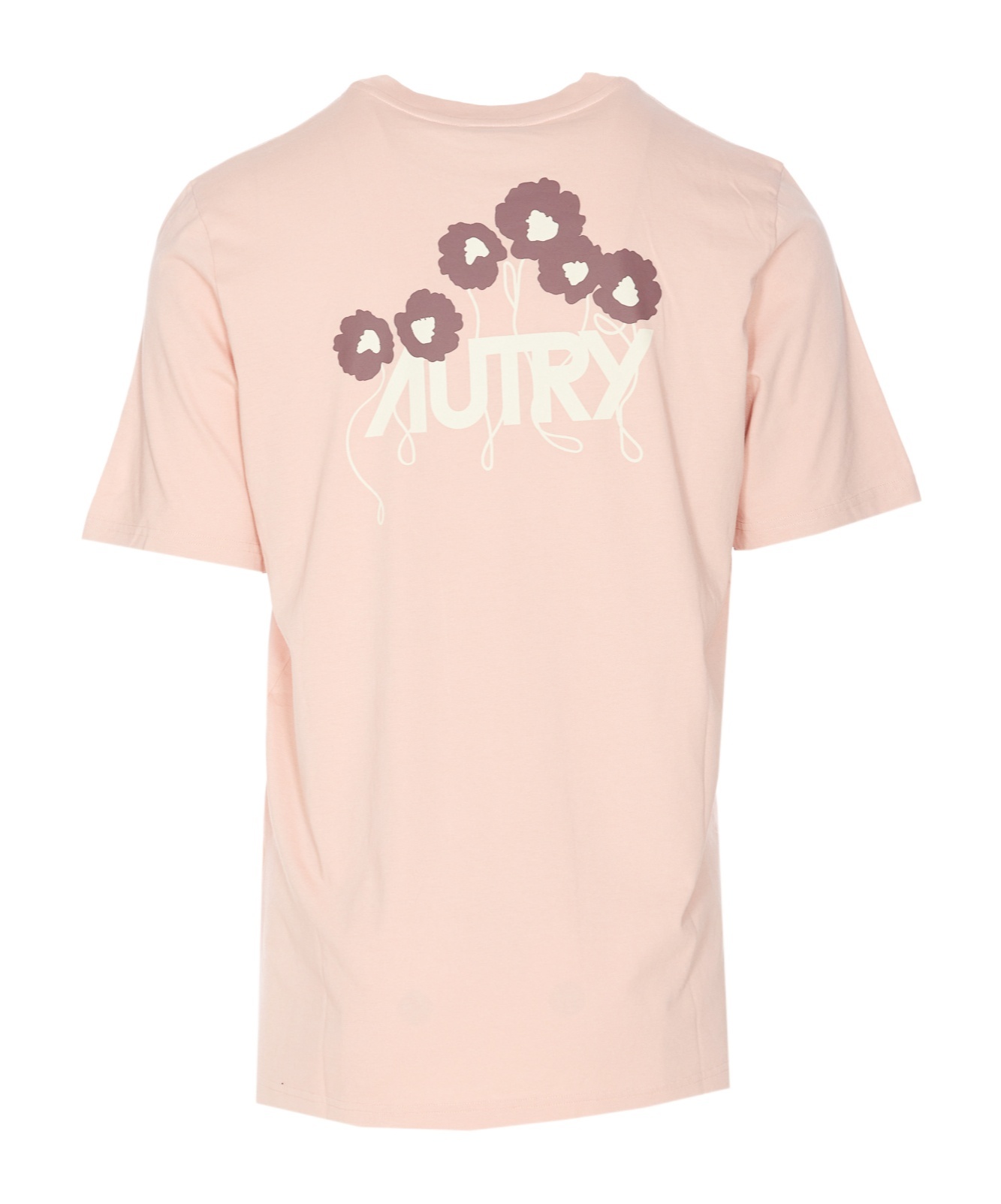 Autry Crew Neck Graphic Print Short Sleeves T-shirt In Nude