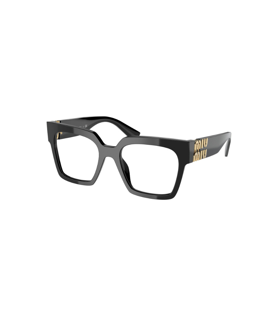Miu Miu Mu 04uv Square-frame Acetate Glasses In Black