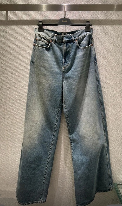 Dior Belt Loop Jeans In Black