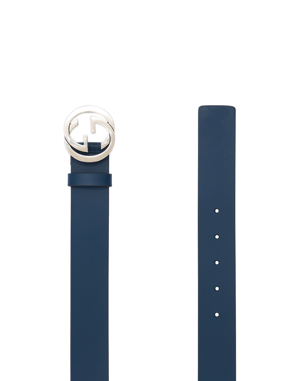 Gucci Double G Buckle Belt In Blue