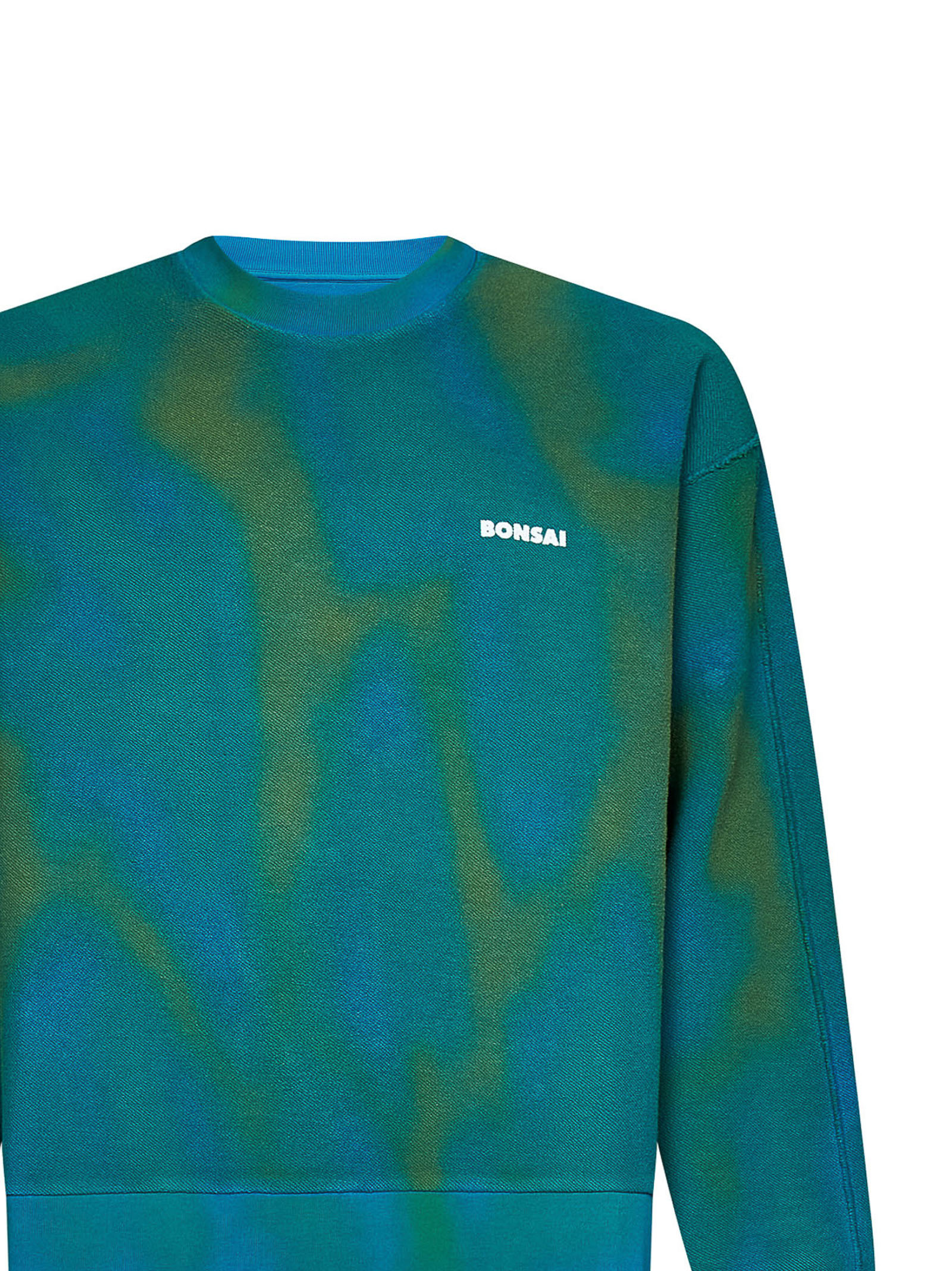 Bonsai Spray-effect Sweatshirt In Green