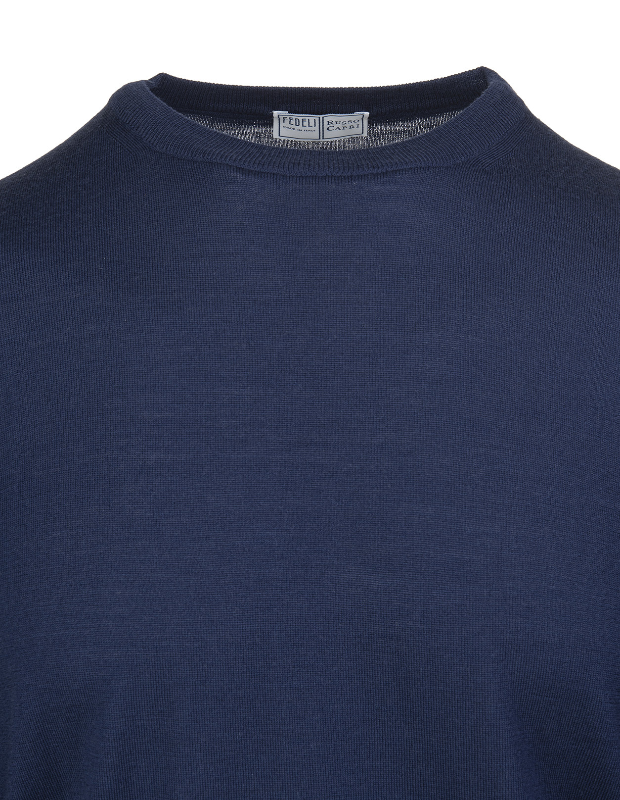Fedeli Long-sleeved Sweater In Blue