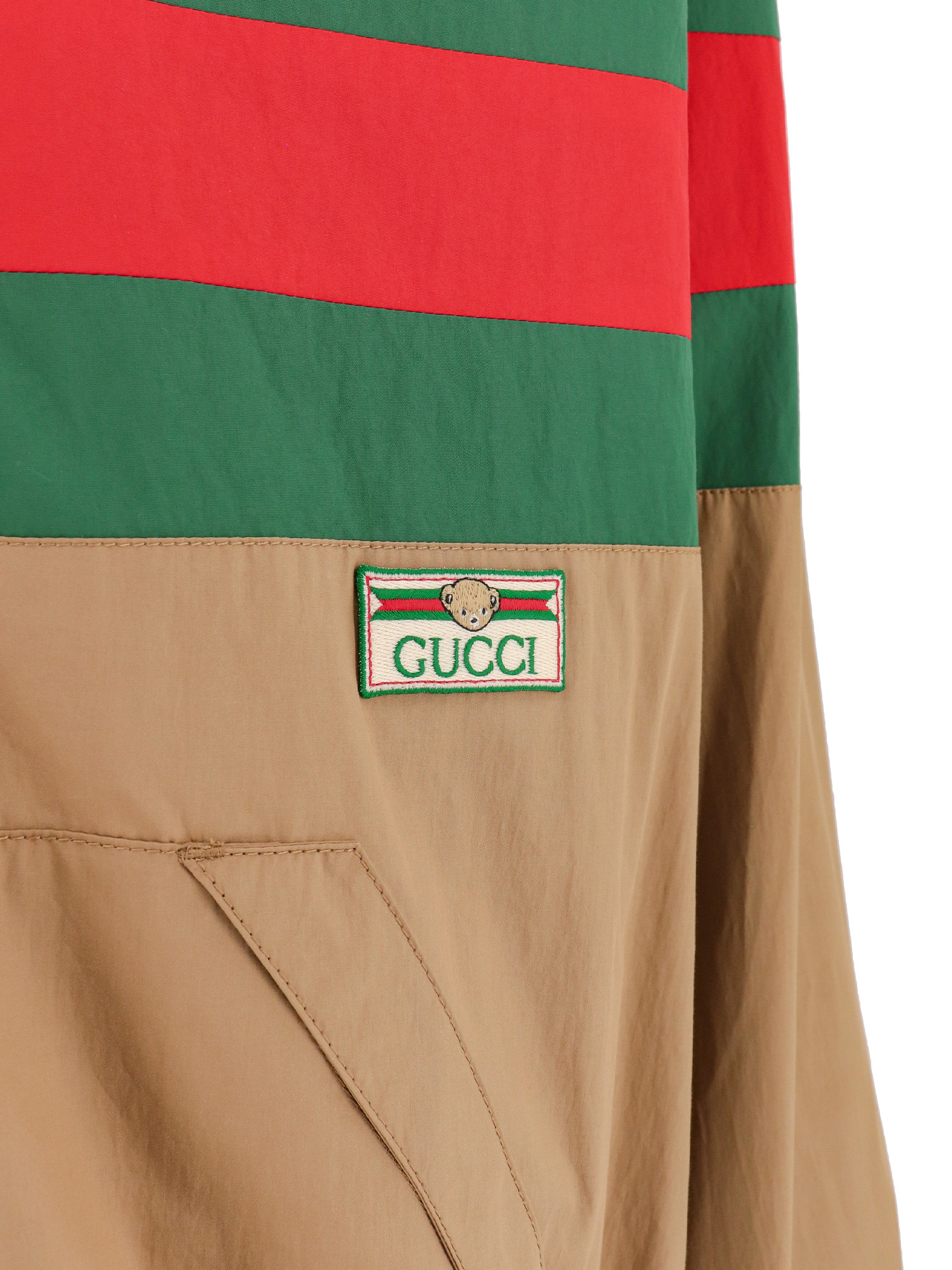 Gucci Web-stripe Shirt Jacket In Brown