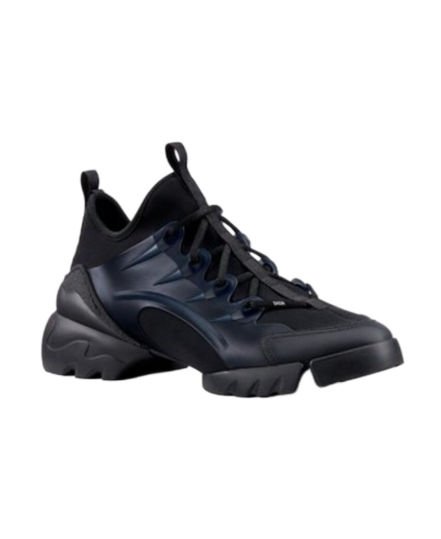 Dior D-connect Sneakers In Black