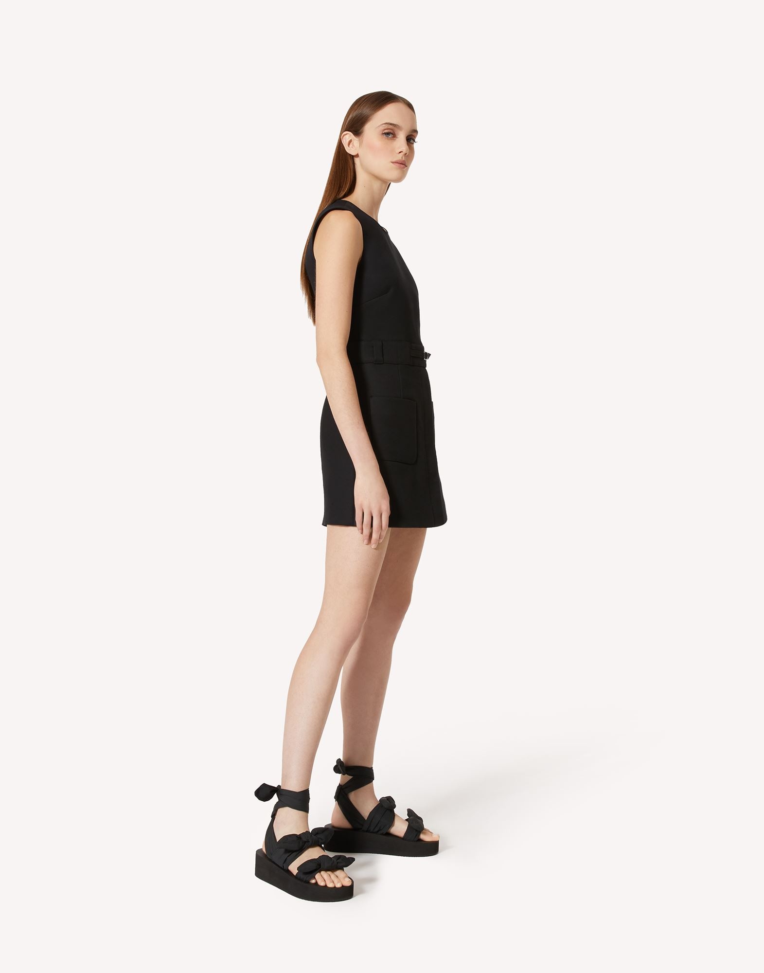 Red Valentino Logo Jumpsuit In Black