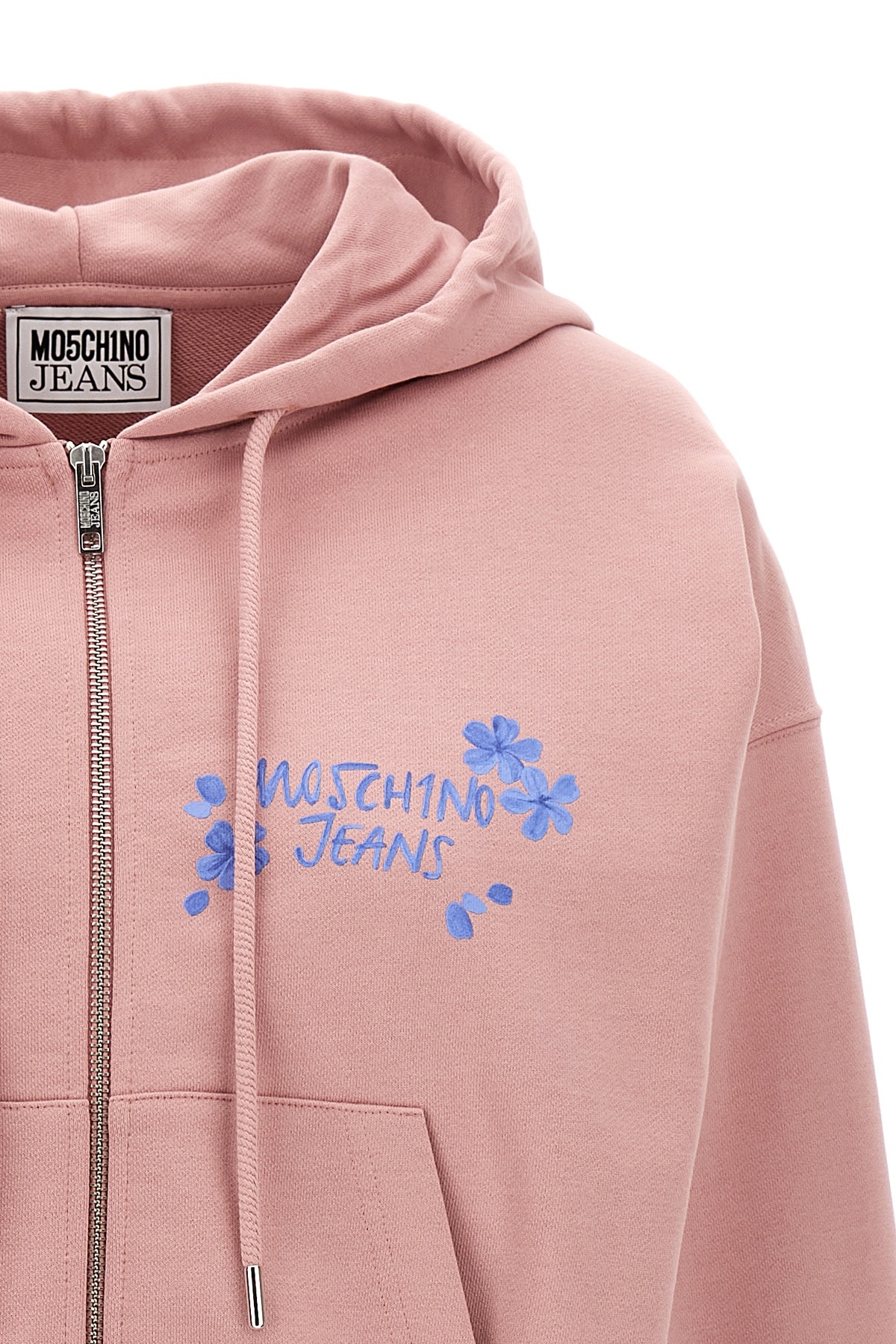 Moschino Hooded Sweater In Pink