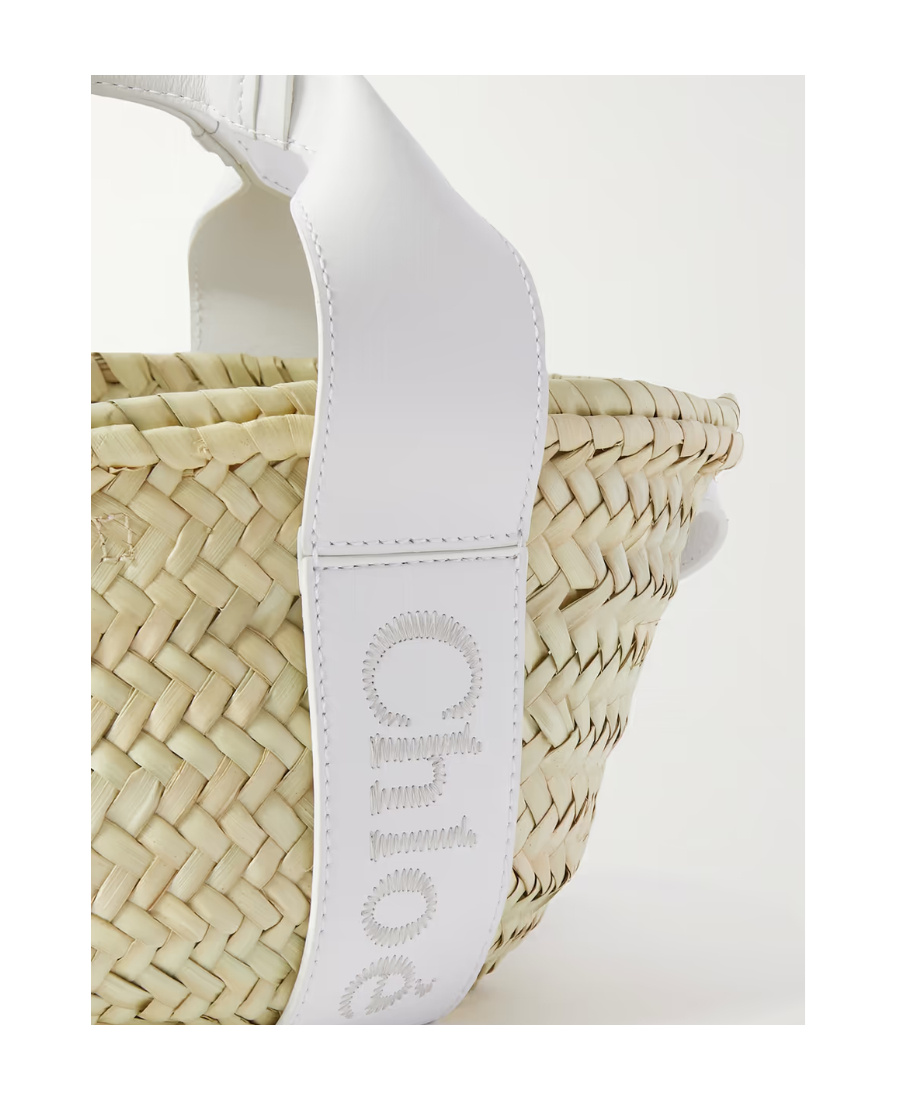 CHLOÉ SMALL CHLOÉ SENSE RAFFIA TOTE BAG