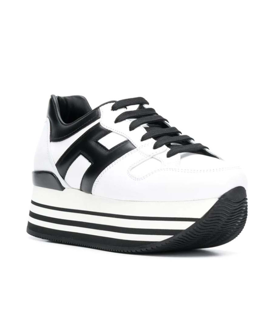 Shop Hogan Maxi H222 Sneakers In White