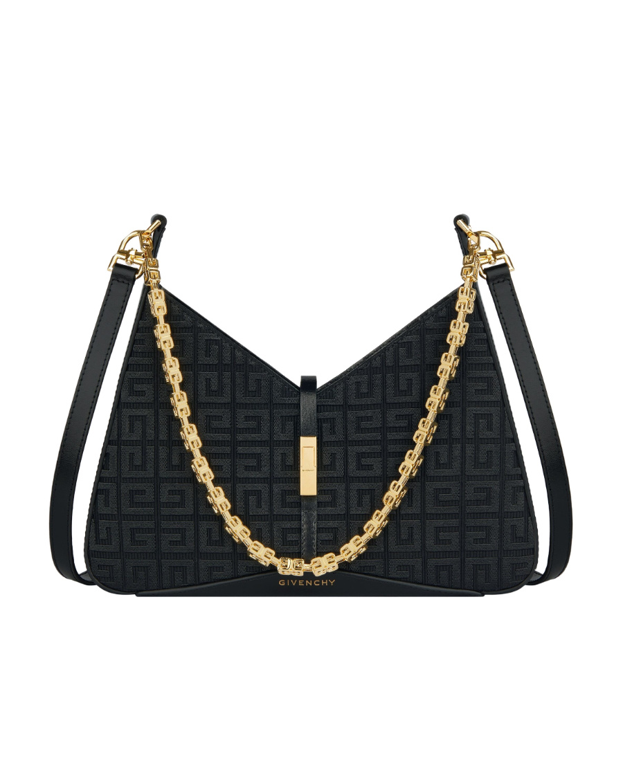 Givenchy 4g Jacquard Shoulder Bag In Black