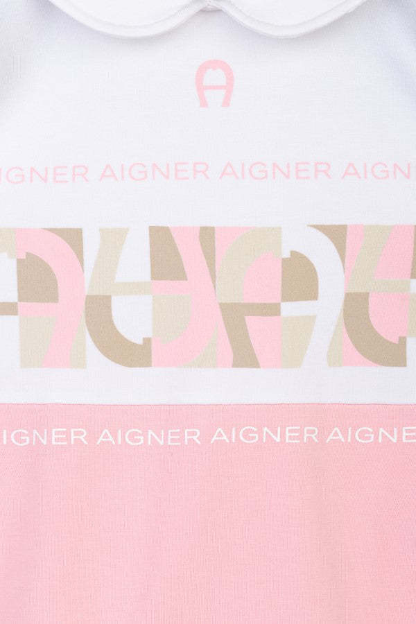Shop Aigner Long-sleeved Jumpsuit In Pink