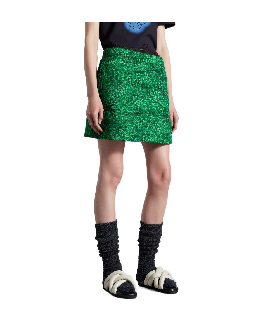 Moncler Genius X Jw Anderson Padded Skirt With Drawstring In Green