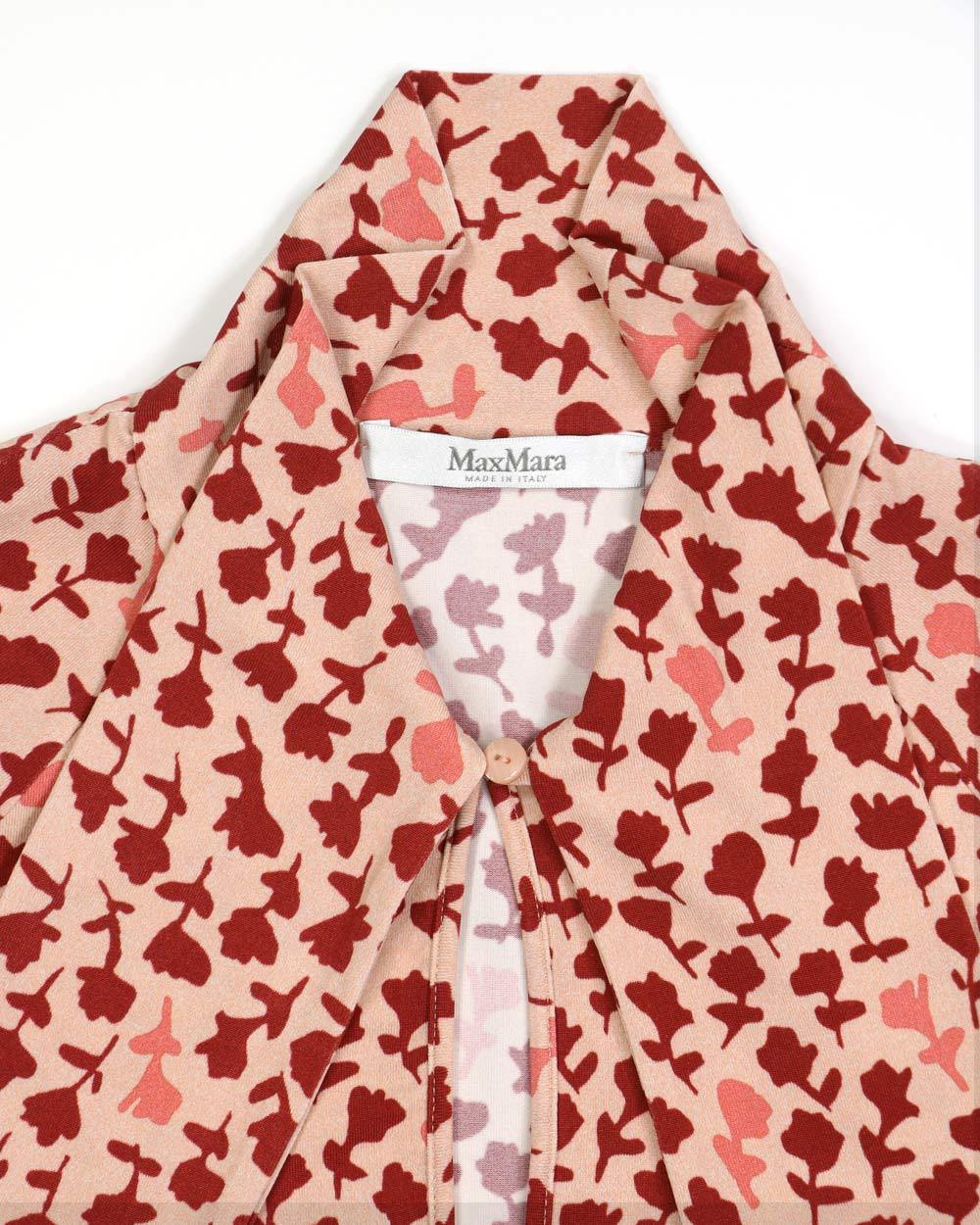 Max Mara Printed Short-sleeved T-shirt In Pink