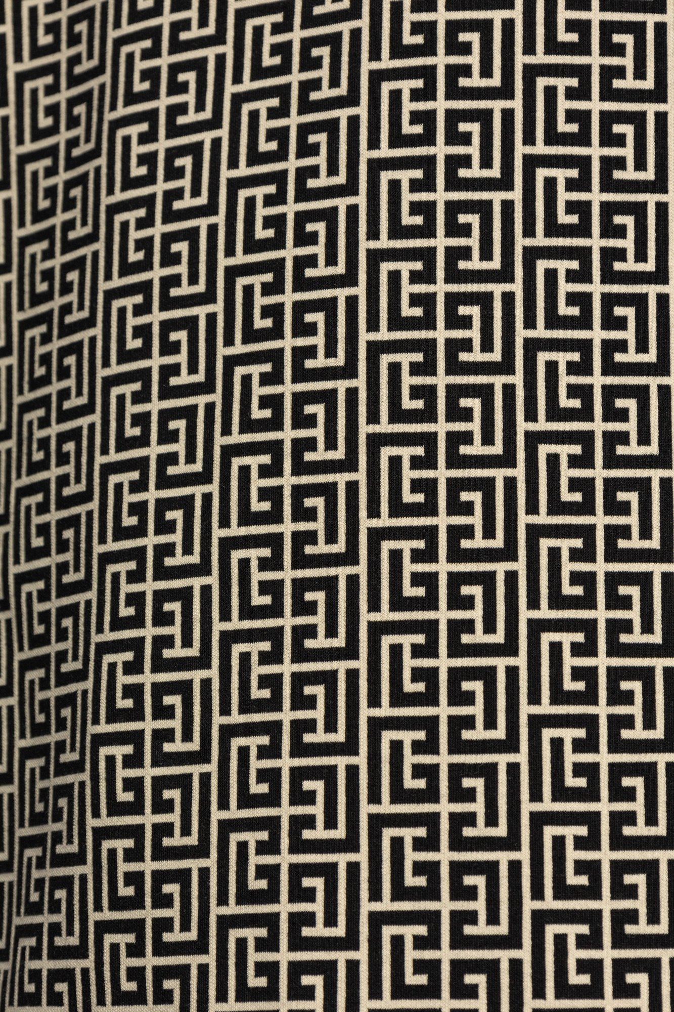 Shop Balmain Monogram Jacquard T-shirt In Black