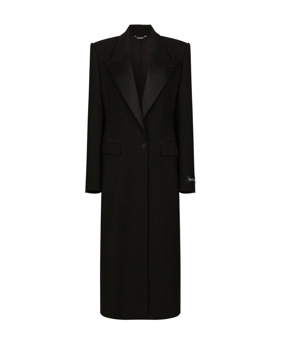 Dolce & Gabbana Single Button Coat In Black