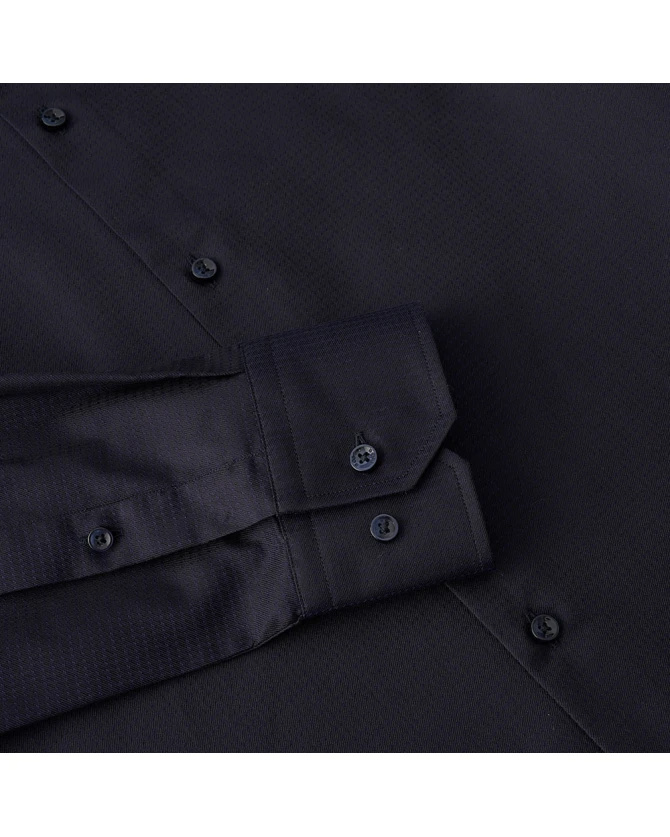 Hugo Boss Long-sleeved Shirt In Blue