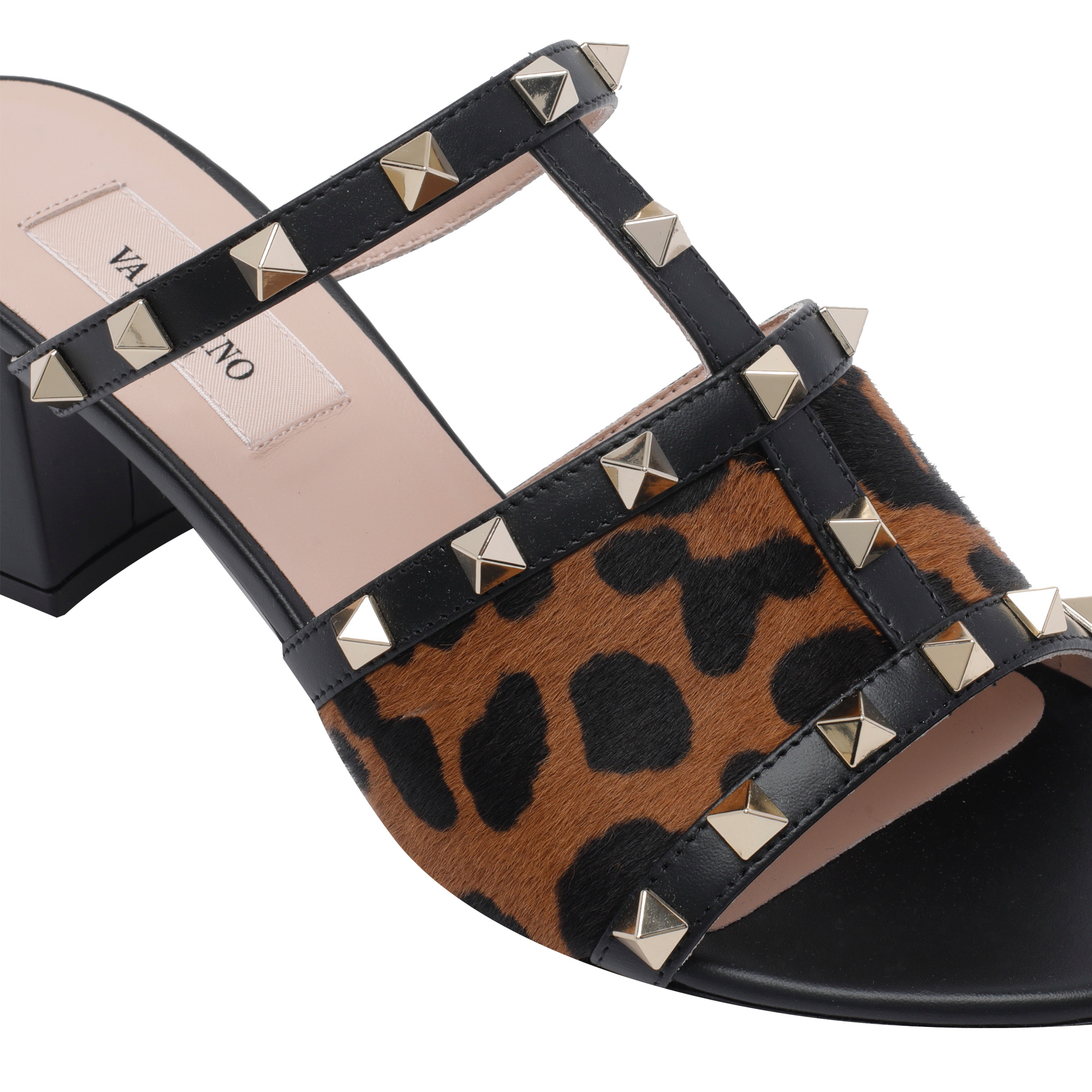 Valentino Rockstud High-heeled Sandals In Multi