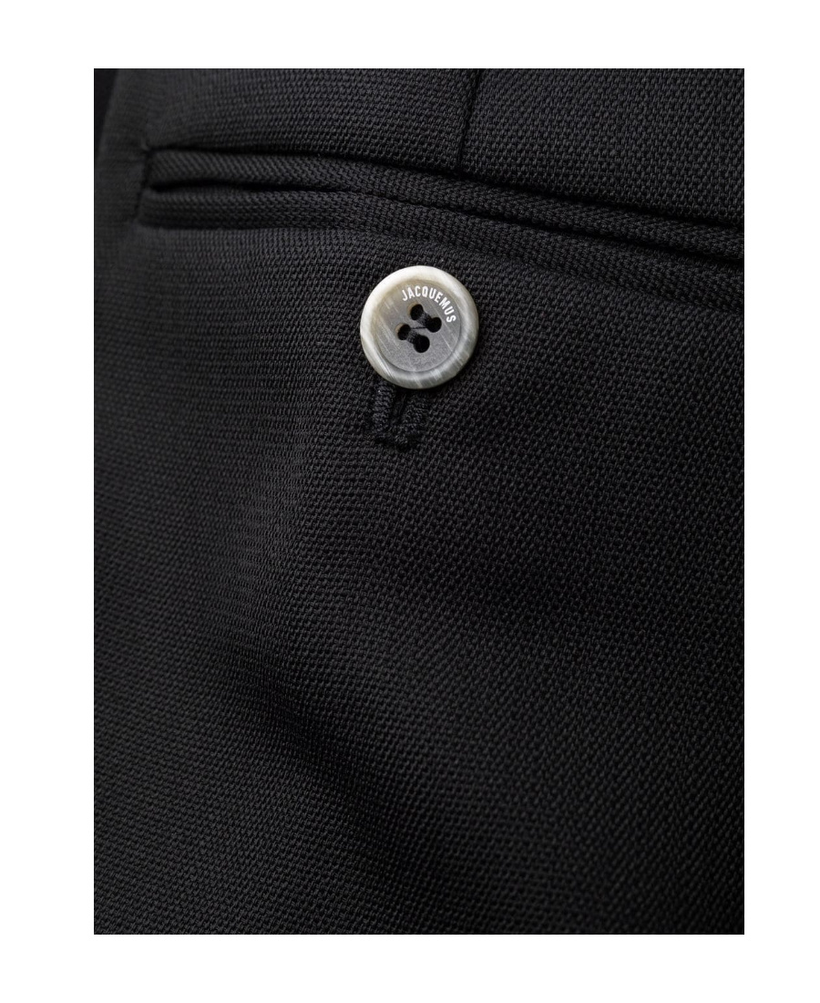 Jacquemus Le Pantalon Santon Cropped Trousers In Black