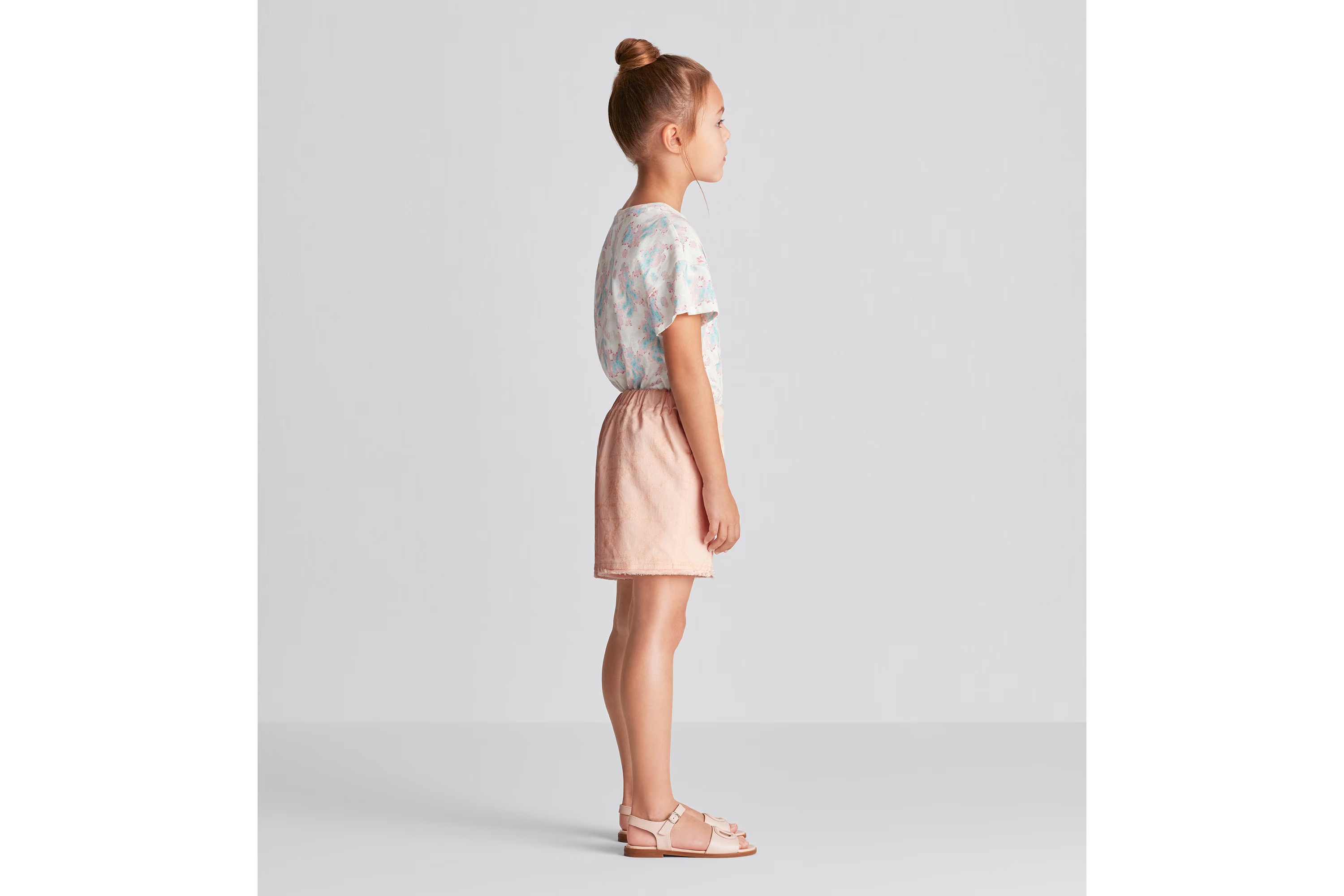 Dior Logo Shorts In Nude