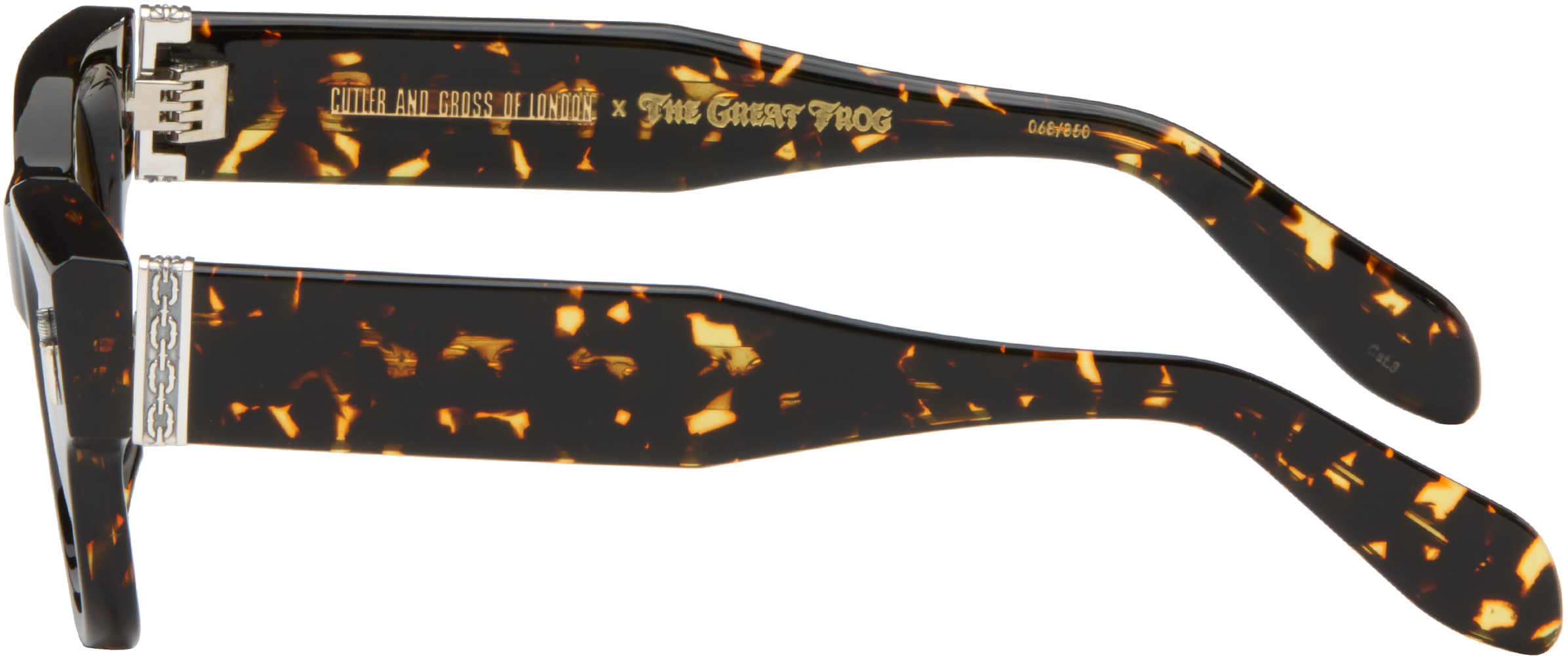 Cutler  Gross Cutler And Gross X The Great Frog Halen Square Sunglasses In Black