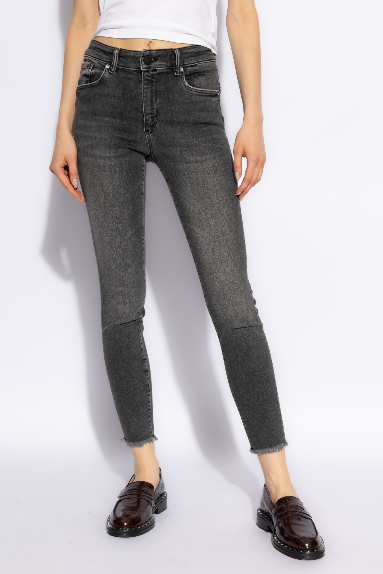 Shop Allsaints Miller Jeans In Black