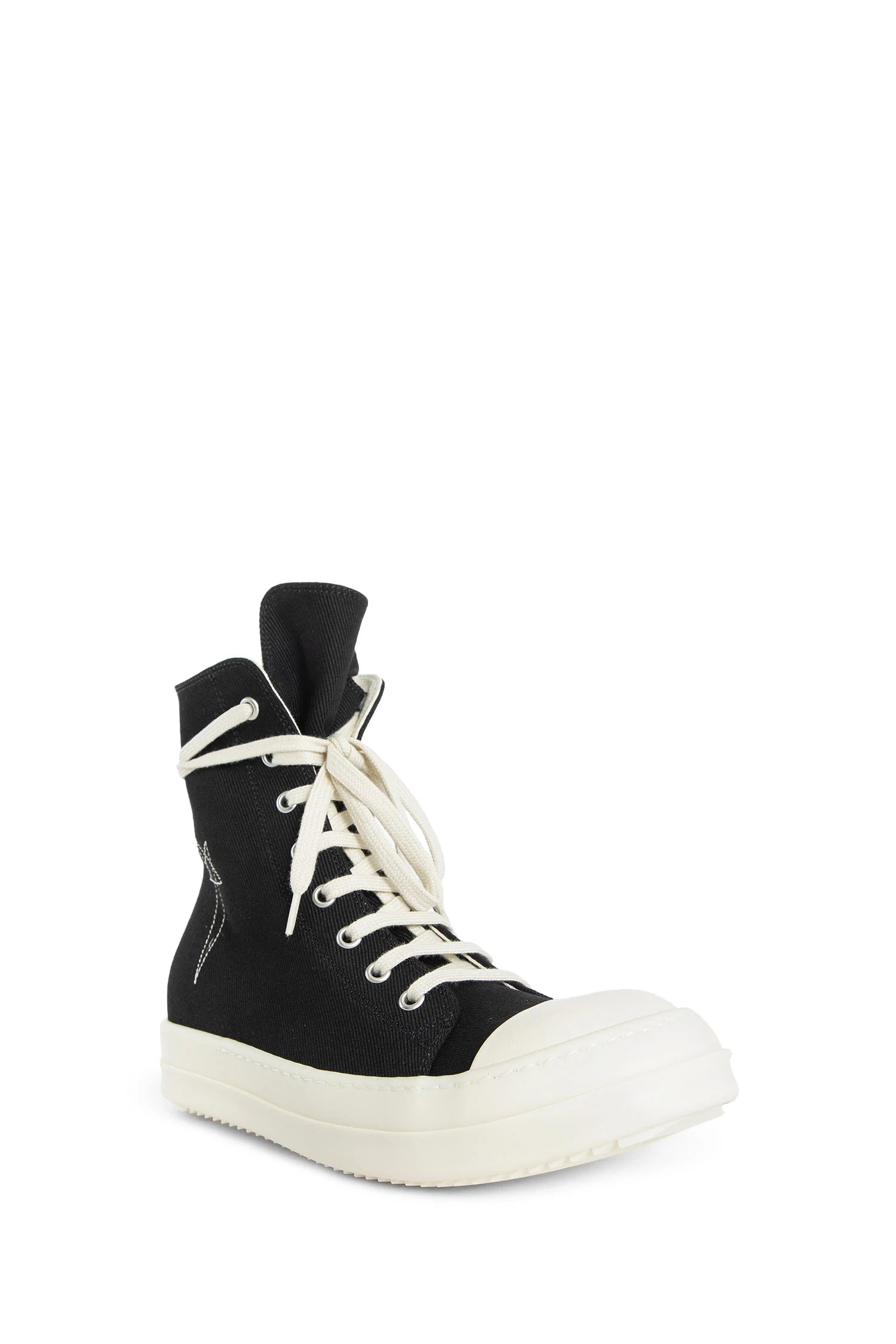 Rick Owens Drkshdw Logo-embroidered High-top Sneakers In Multi