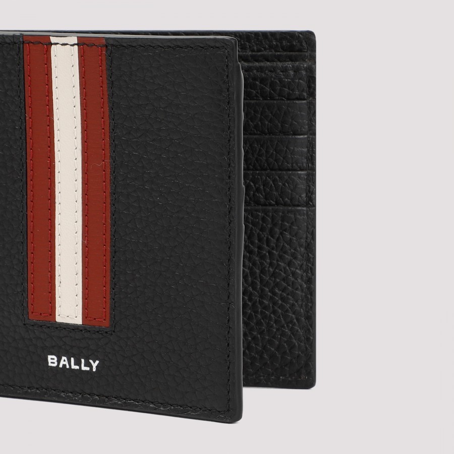 Shop Bally Logo Wallet In Black