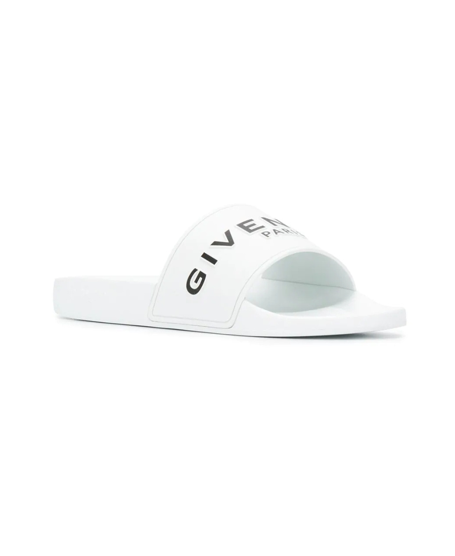 Givenchy Contrast Logo Slides In White
