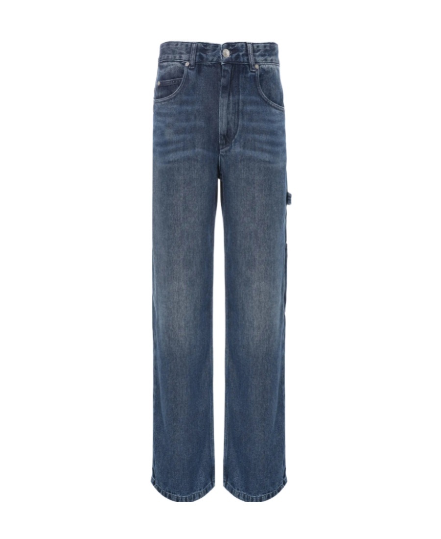 Isabel Marant Étoile Straight-leg Mid-rise Jeans In Blue