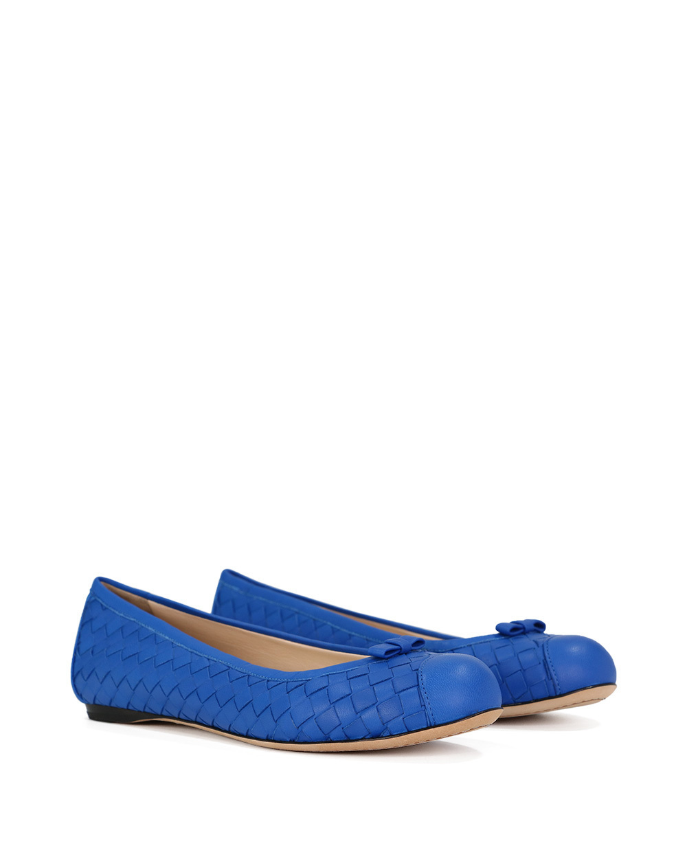 BOTTEGA VENETA KNIT DETAIL FLAT SHOES