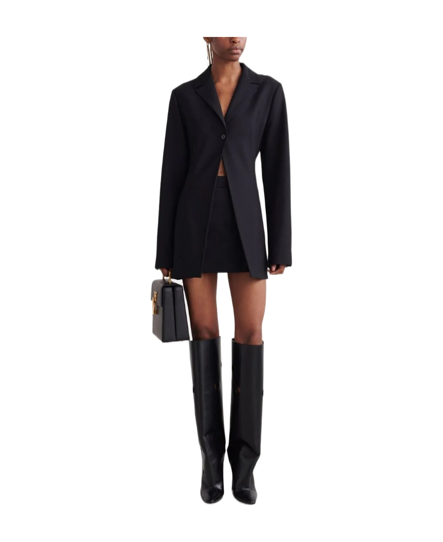 Off-white Buckle Light Wo Relaxed Jkt Black No Col In Black