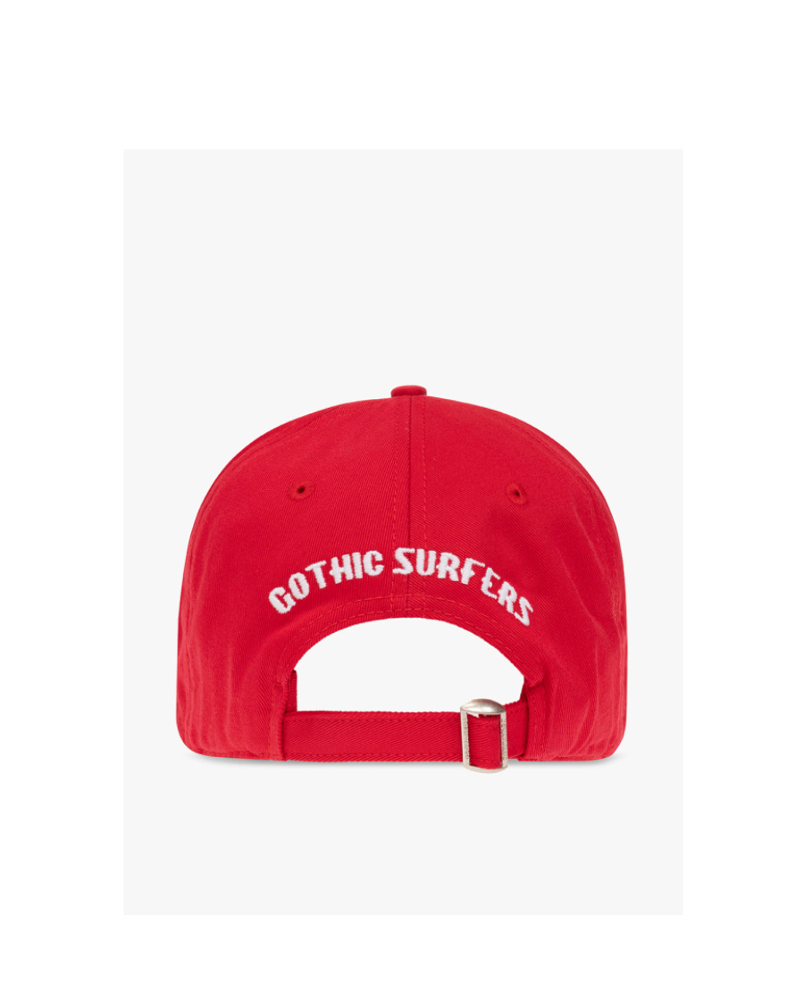 Dsquared2 Logo-patch Cotton Cap In Red
