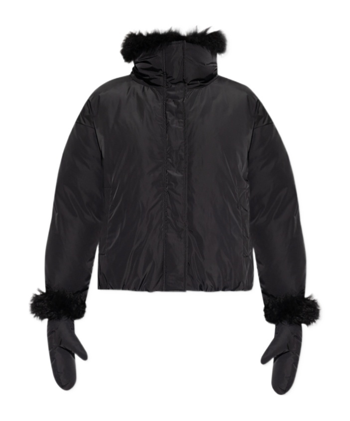 Yukié Deuxpoints Long-sleeved Down Jacket In Black