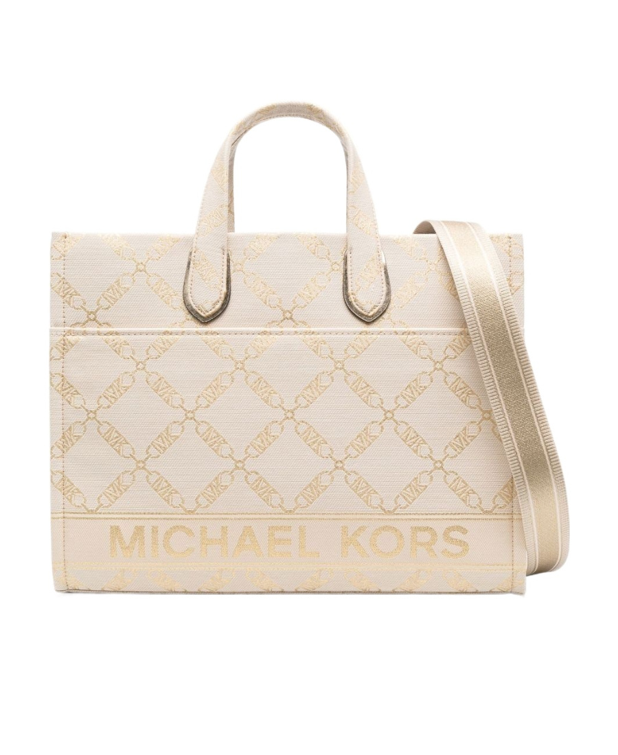 Shop Michael Michael Kors Logo-print Tote Bag In Nude