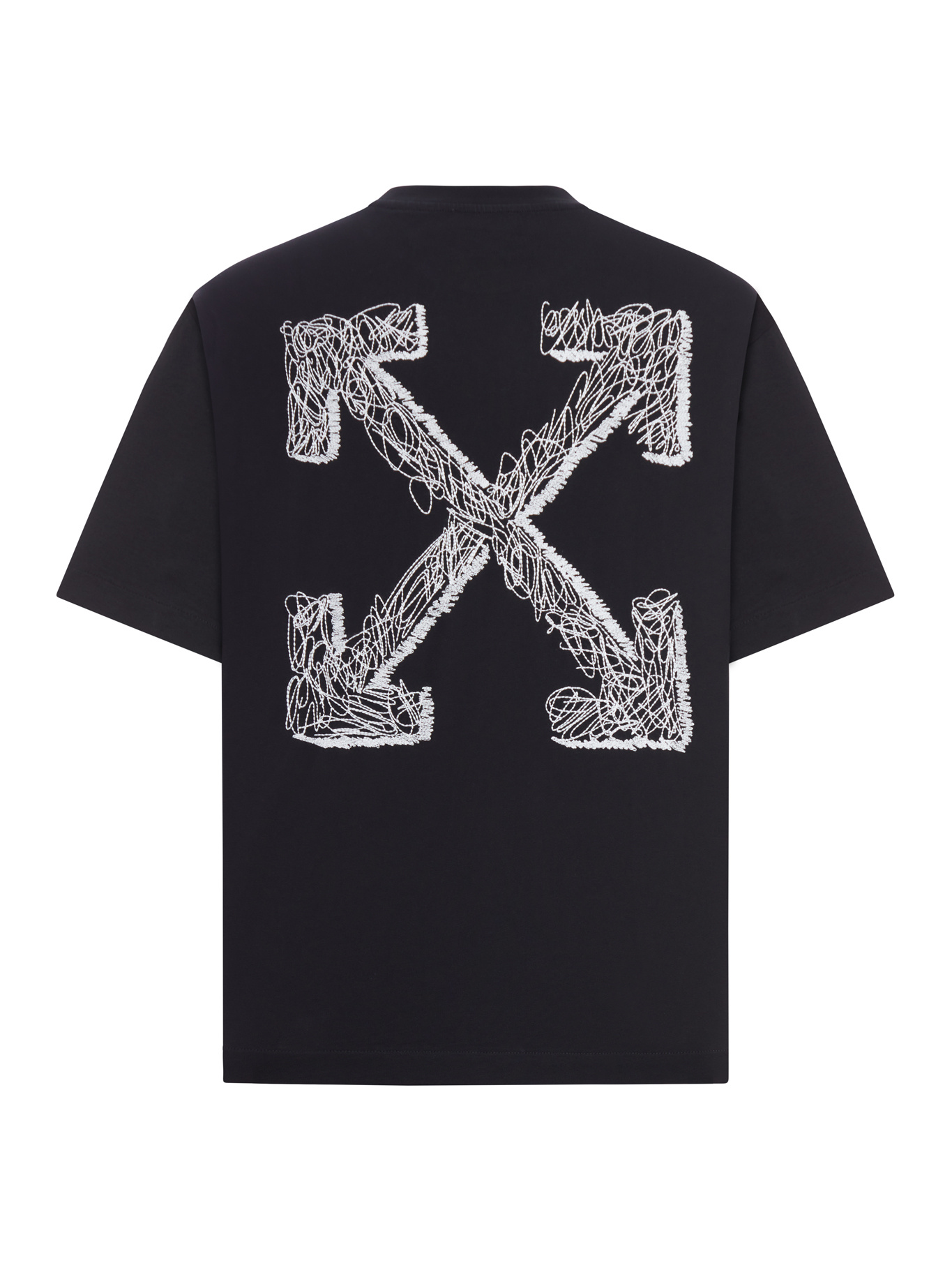 Off-white Graphic Print Short Sleeve Skate T-shirt In Black