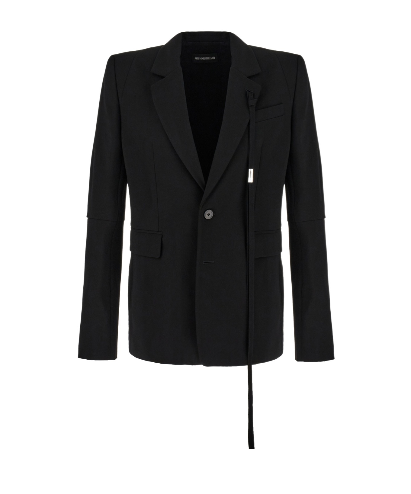 Ann Demeulemeester Long Sleeved Suit Jacket In Black