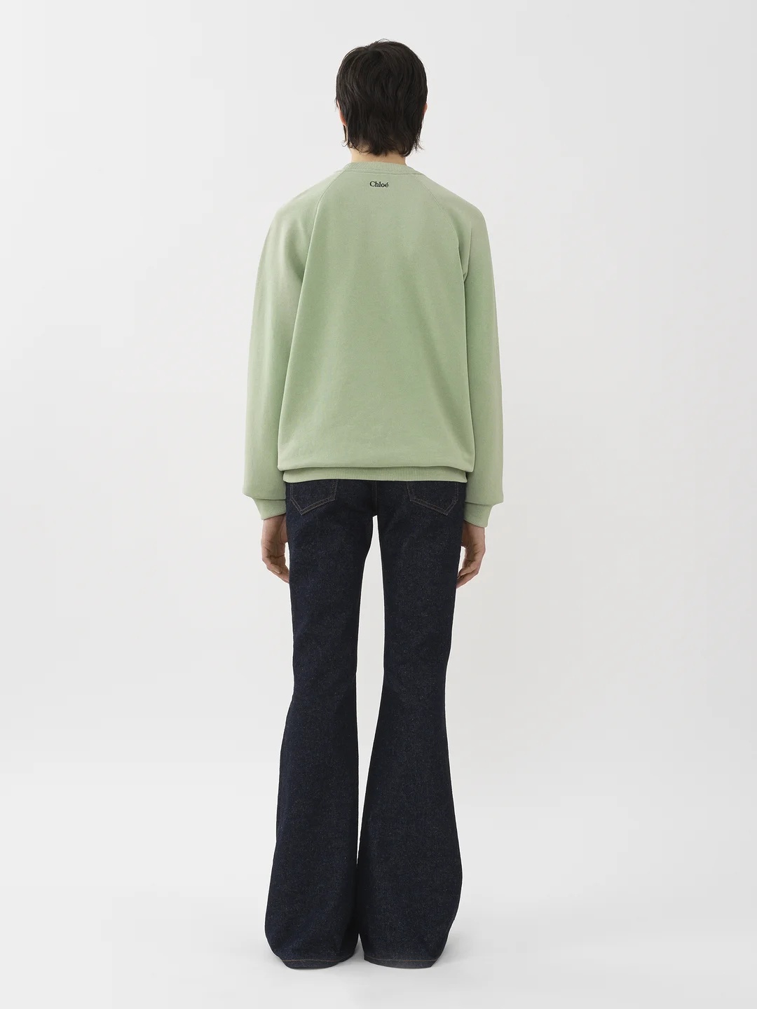 Chloé Logo Sweater In Green