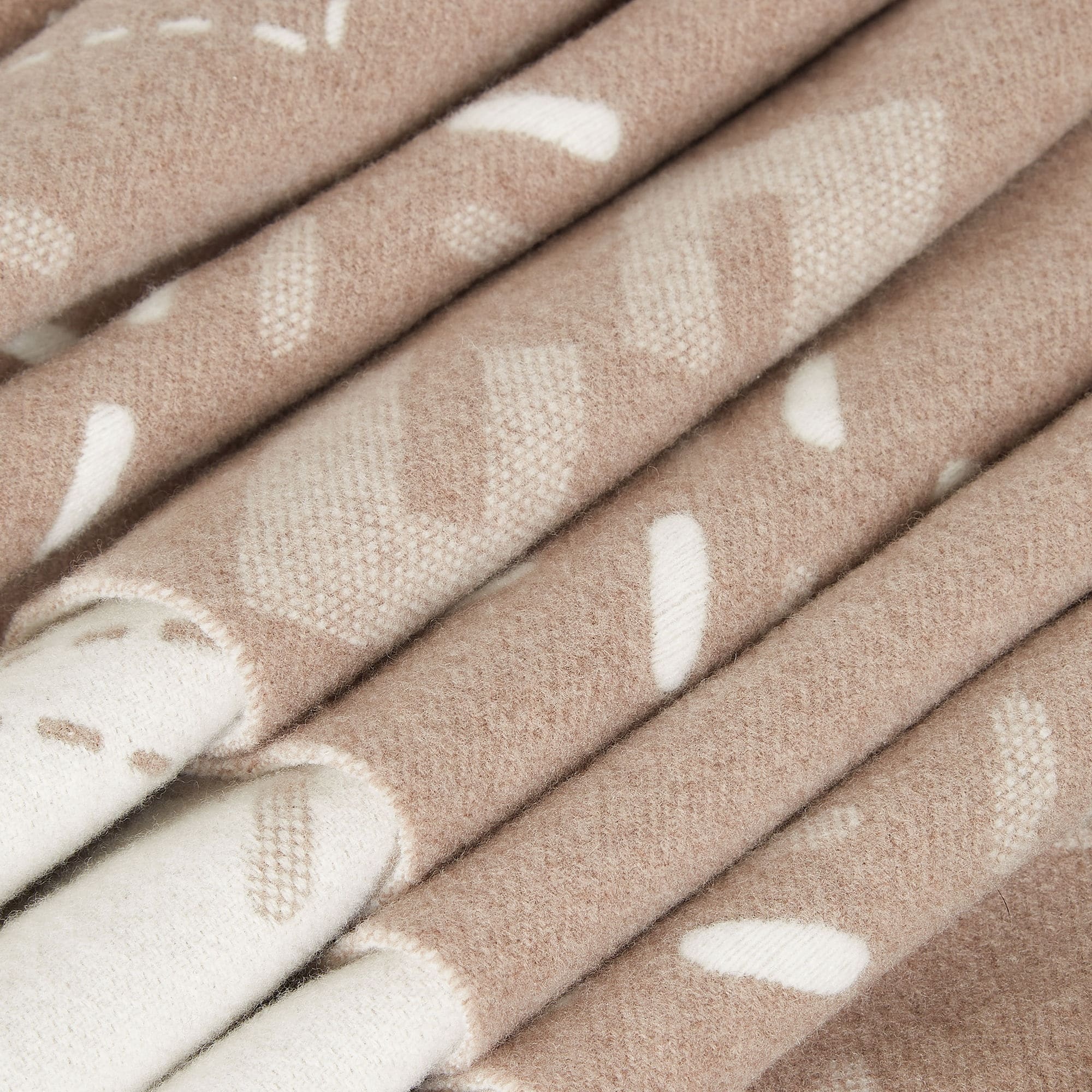 Fendi Dove Gray Wool Scarf In Brown