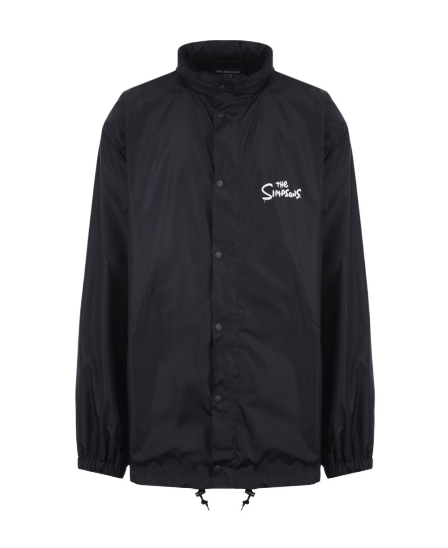 Balenciaga Simpsons Zip Up Jacket In Black