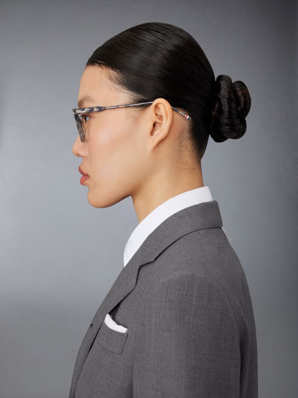 Thom Browne Pantos-frame Glasses In Gray